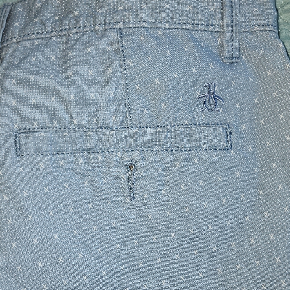 Original Penguin Light Gray Patterned Shorts - image 4